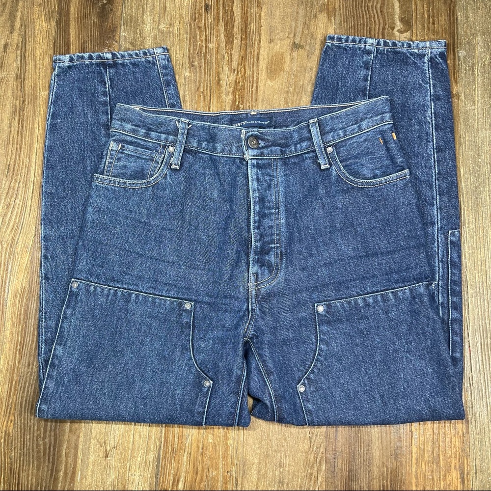 Rare Levi’s Made & Crafted Jane Doe Crop Blue Denim Jeans Size 27/30